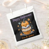 ハッピーハローウィン |カボチャおもしろい フェイバーバッグ (クリップ留めされた状態)