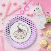 ハッピーハローウィン |カボチャと水玉模様 ペーパープレート (パーティー)