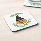 「ハッピーハローウィン」カボチャ コースター (左側)