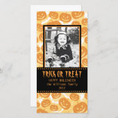 ハッピーハローウィン |カボチャ シーズンカード (正面/裏面)