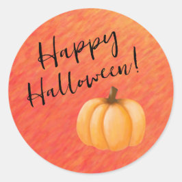 ハッピーハローウィン・カボチャ ラウンドシール