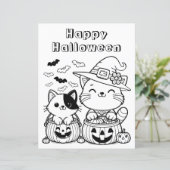 ハッピーハローウィン | カラーリングページ (スタンド正面)