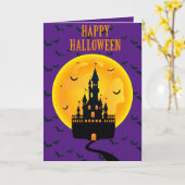 ハッピーハローウィン カード (黄色い花)