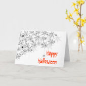 ハッピーハローウィン カード (黄色い花)