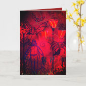 ハッピーハローウィン カード (黄色い花)