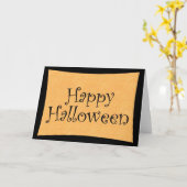 ハッピーハローウィン カード (黄色い花)