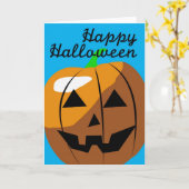 ハッピーハローウィン カード (黄色い花)