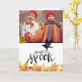 ハッピーハローウィン カード (黄色い花)