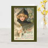 ハッピーハローウィン カード (黄色い花)