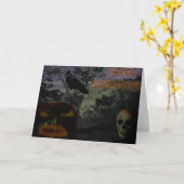 ハッピーハローウィン カード (黄色い花)