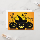 ハッピーハローウィン カード (正面/裏面インサイチュ)