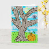 ハッピーハローウィン! カード (黄色い花)