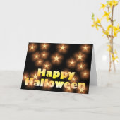 ハッピーハローウィン カード (黄色い花)