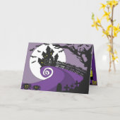 ハッピーハローウィン カード (黄色い花)