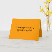 ハッピーハローウィン カード (黄色い花)