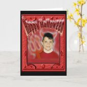 ハッピーハローウィン カード (黄色い花)