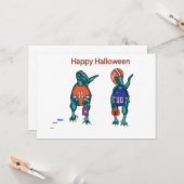 ハッピーハローウィン カード (正面/裏面インサイチュ)