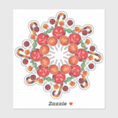 ハッピーハローウィン |キャンディーコラージュのトリックまたはトリートメント シール (シート)