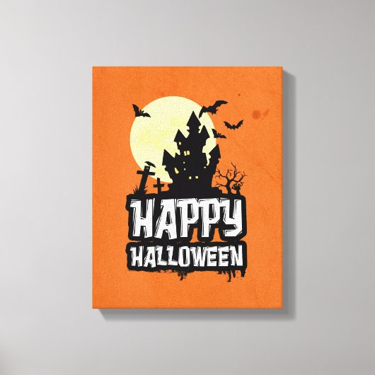 ハッピーハローウィン キャンバスプリント (正面)