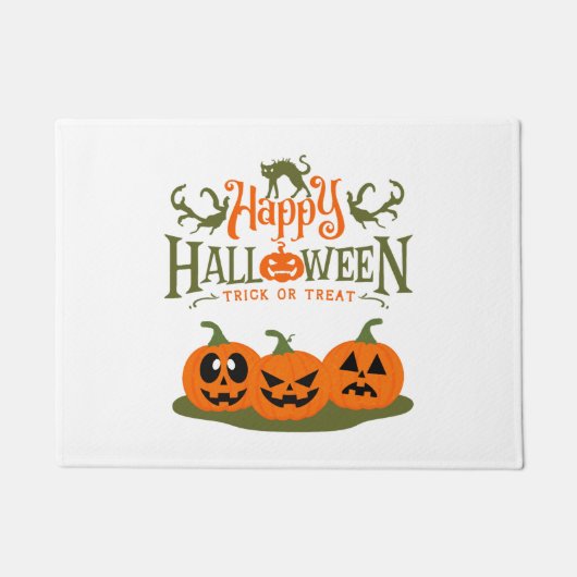 ハッピーハローウィン-クールハロウィーン ドアマット (正面)