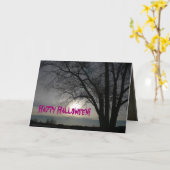 ハッピーハローウィン – グリーティングカード (黄色い花)