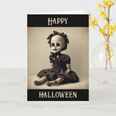 ハッピーハローウィン、グール時転が間 カード (黄色い花)