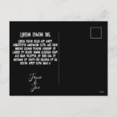 ハッピーハローウィン – ゴシックお祝い シーズンポストカード (裏面)