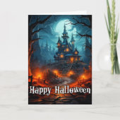 ハッピーハローウィン | シニスターオールドマンシ幽霊のよく出るョン カード (正面)