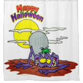 ハッピーハローウィン シャワーカーテン (正面)