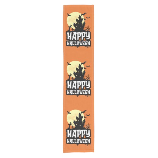 ハッピーハローウィン ショートテーブルランナー (正面)