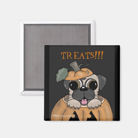 ハッピーハローウィン – ジャック・O・ランタンを吸い込む マグネット (正面/裏面)