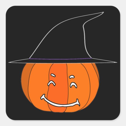 ハッピーハローウィン スクエアシール (正面)