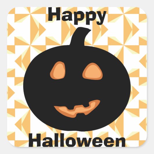 ハッピーハローウィン スクエアシール (正面)