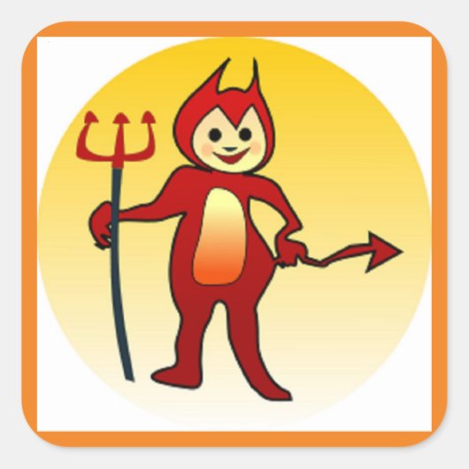 ハッピーハローウィン スクエアシール (正面)