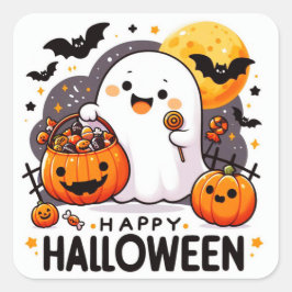 ハッピーハローウィン スクエアシール