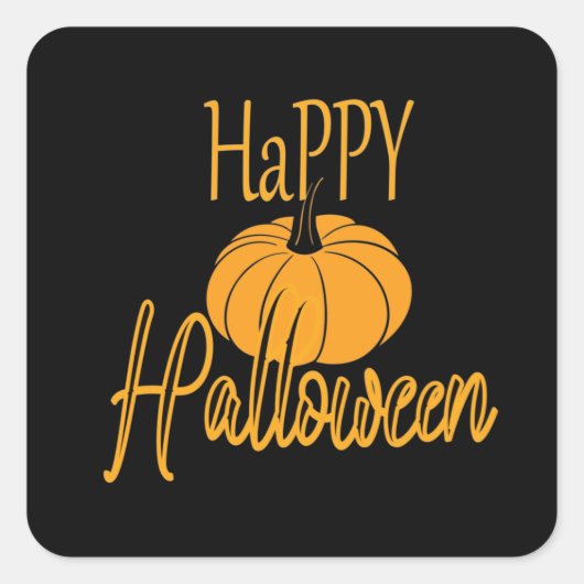 ハッピーハローウィン スクエアシール (正面)