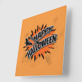 ハッピーハローウィン スクエア壁時計 (傾斜)