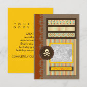 ハッピーハローウィン（スクラップ） 招待状 (正面/裏面)