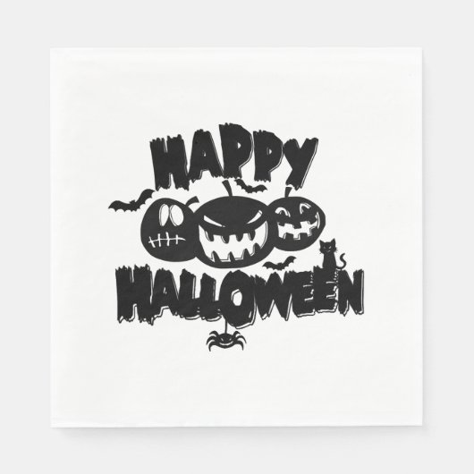 ハッピーハローウィン スタンダードランチョンナプキン (正面)