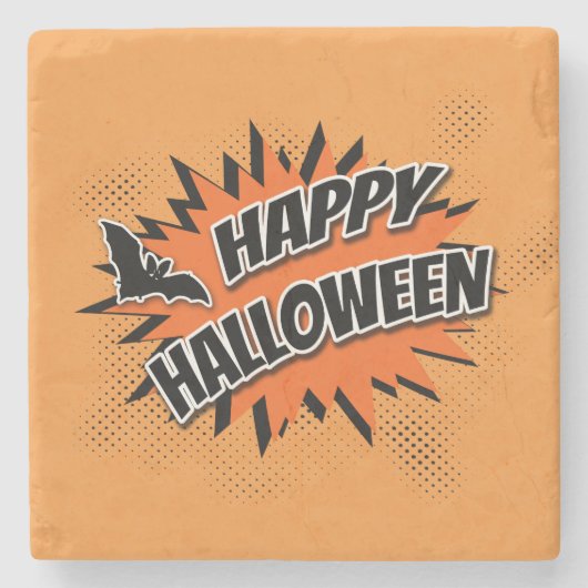ハッピーハローウィン ストーンコースター (正面)