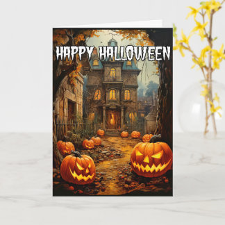 ハッピーハローウィン |スプクトカキュラ幽霊のよく出るハウス カード