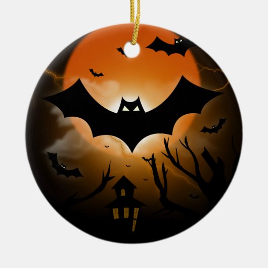 ハッピーハローウィン セラミックオーナメント (正面)