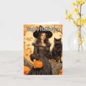 ハッピーハローウィン |セーレムウィッチ カード (黄色い花)