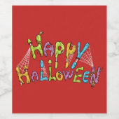 ハッピーハローウィン – ゾンビグラフィティ ワインラベル (シングルラベル)