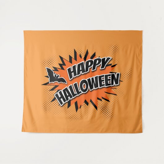 ハッピーハローウィン タペストリー (正面(横))