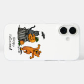 ハッピーハローウィン!ネコこうもり犬とクモ Case-Mate iPhoneケース (裏面 (横))