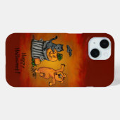 ハッピーハローウィン!ネコこうもり犬とクモ Case-Mate iPhoneケース (裏面 (横))
