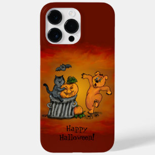 ハッピーハローウィン!ネコこうもり犬とクモ Case-Mate iPhone 14 PRO MAXケース