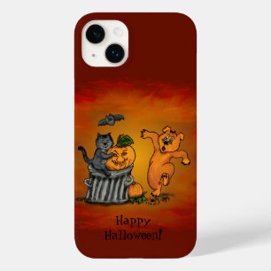 ハッピーハローウィン!ネコこうもり犬とクモ Case-Mate iPhone 14 PLUSケース
