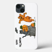 ハッピーハローウィン!ネコこうもり犬とクモ Case-Mate iPhoneケース (裏面)